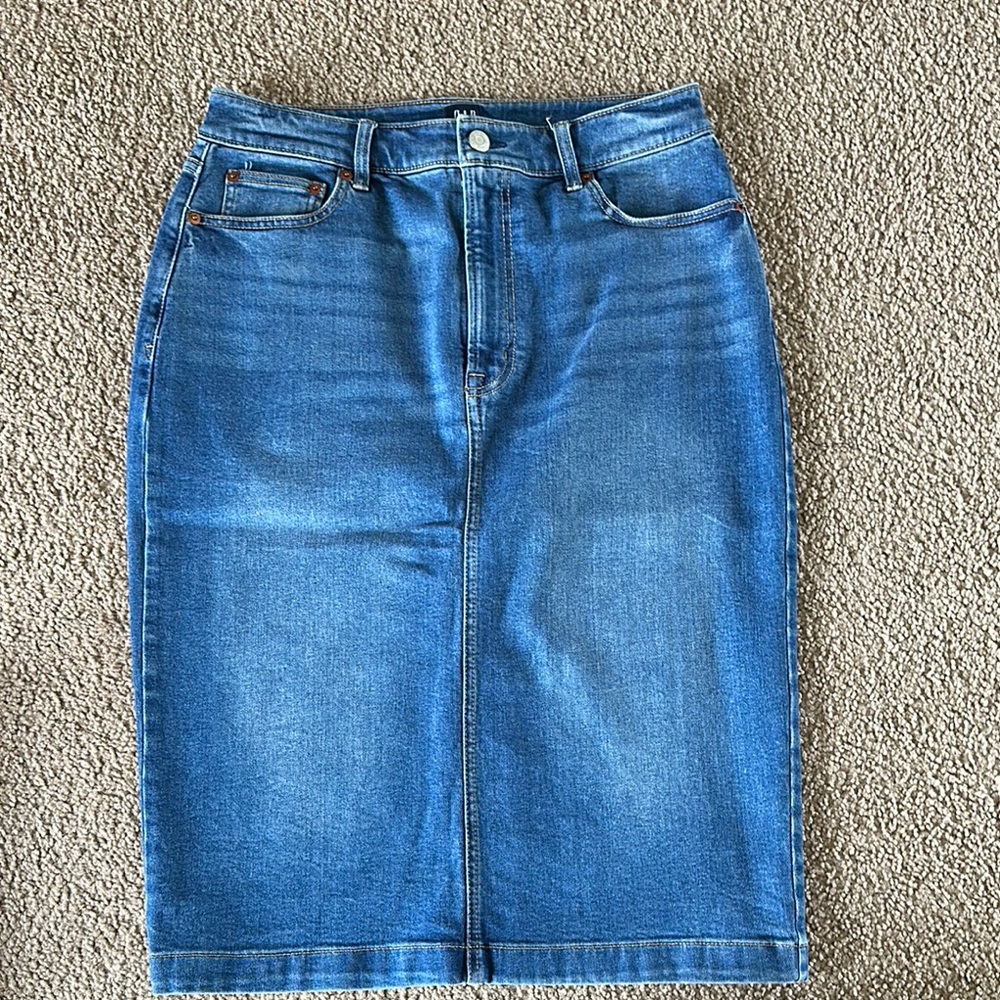 Gap Blue Denim Pencil Skirt